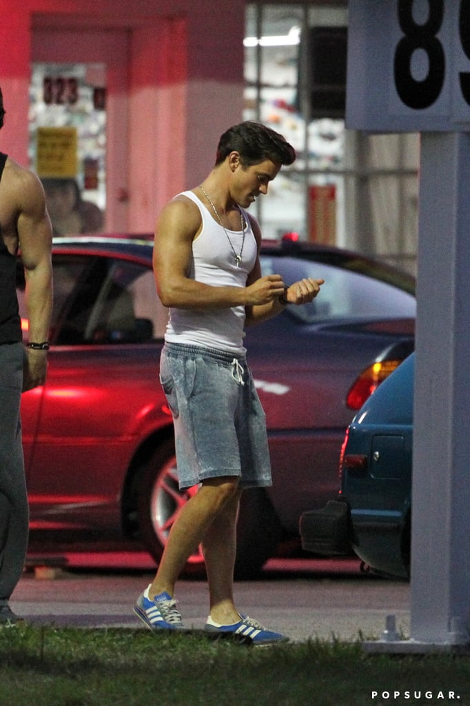 Bomer's tan is out of control.