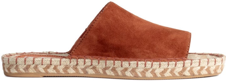 H&M Leather Slip-On Sandals ($50)