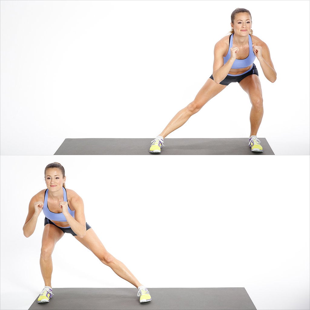 squat jumps side to side