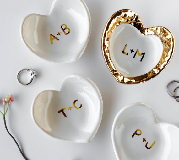 Monogrammed Ceramic Dish