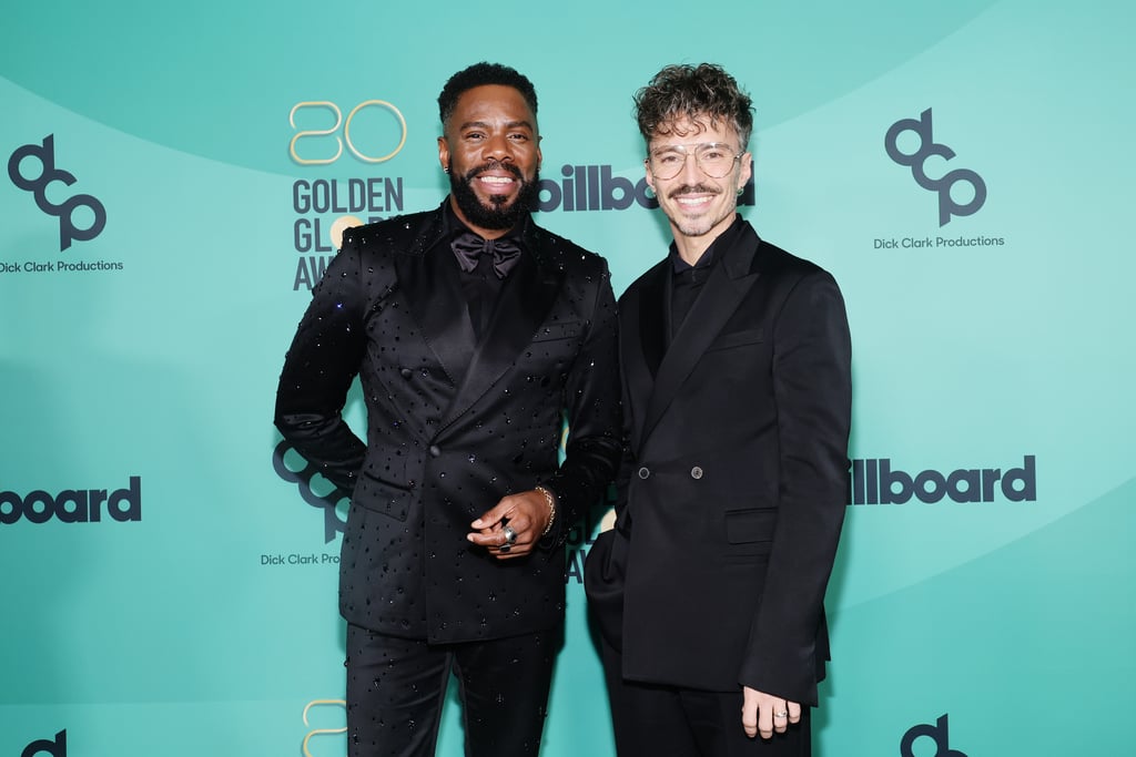 Colman and Raúl Domingo at a 2023 Golden Globes afterparty.