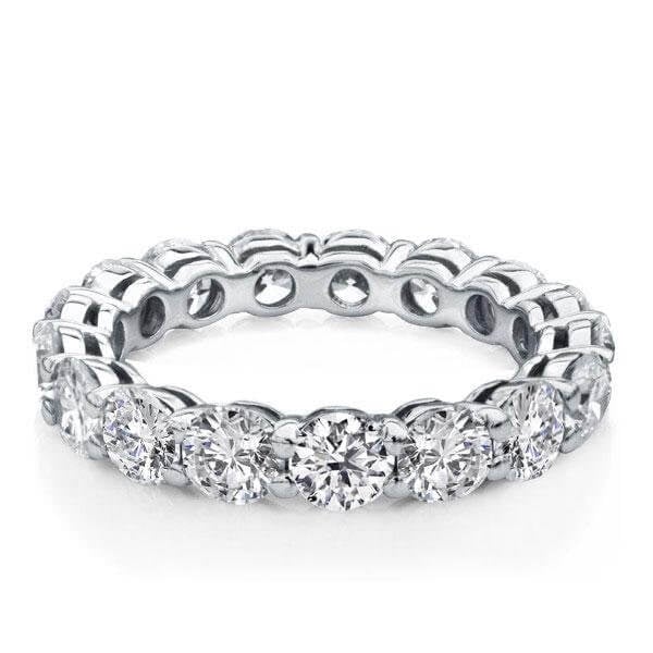 Italo Eternity Round Created White Sapphire Wedding Band