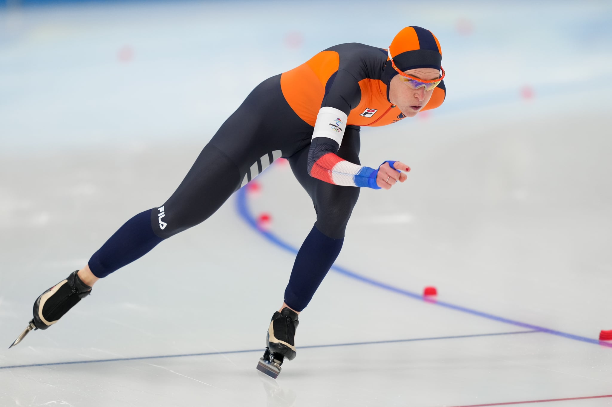 BEIJING, CHINA - FEBRUARY 7: Ireen Wust of the Netherlands during the Women's 1500m on day 2 of the Beijing 2022 Olympic Games at the National Speedskating Oval on February 7, 2022 in Beijing, China (Photo by Douwe Bijlsma/BSR Agency/Getty Images)
