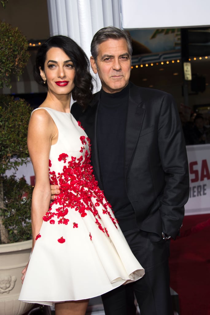 George and Amal Clooney on Hail, Caesar! Red Carpet