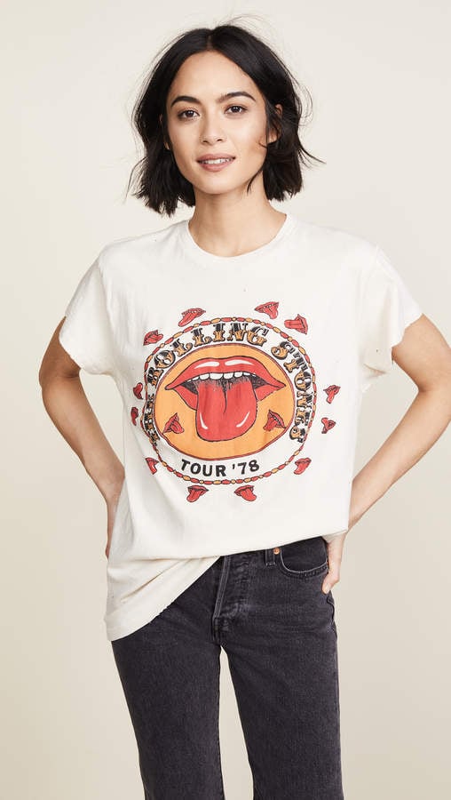 Madeworn Rock Rolling Stones 1978 Rock Printed Tee