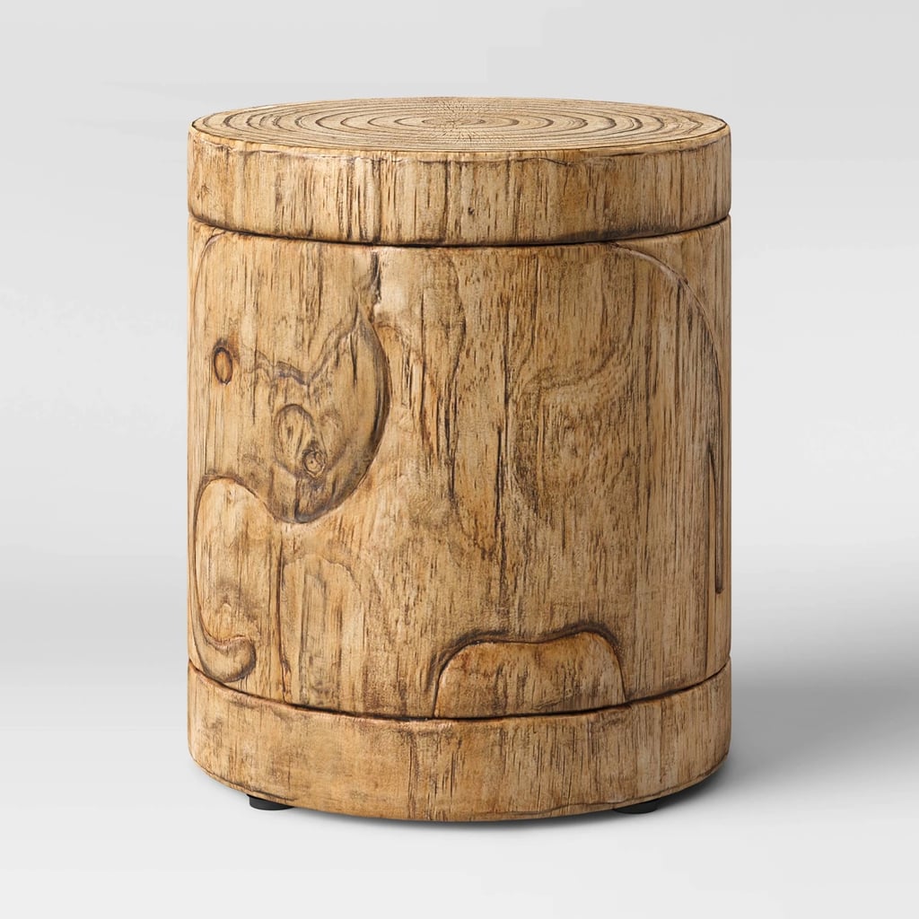 FauxWood Elephant Patio Accent Table Best Target Outdoor Furniture
