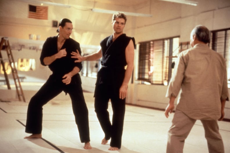 THE KARATE KID, PART III, Pat Morita (far right), 1989. Columbia Pictures/Courtesy Everett Collection