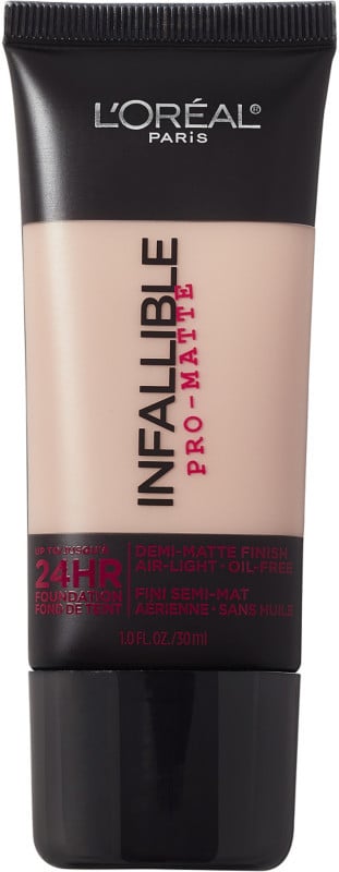 L'Oréal Paris Infallible Pro-Matte 24HR Foundation ($13) comes in 12 shades.