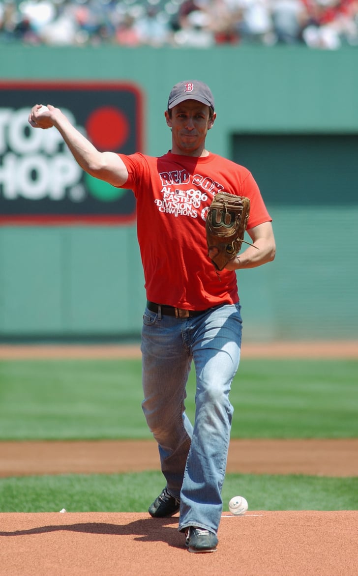 In June 2004, Seth Meyers was able to throw out a first pitch for the