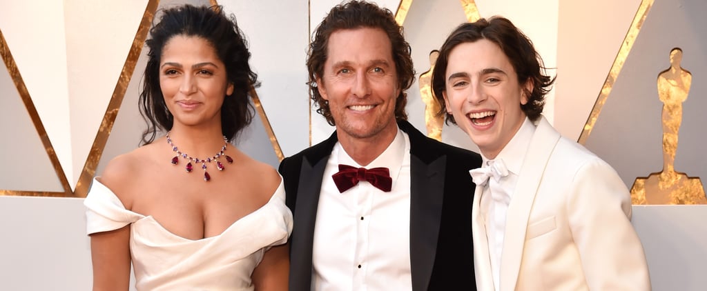 Timothée Chalamet With Matthew McConaughey at 2018 Oscars