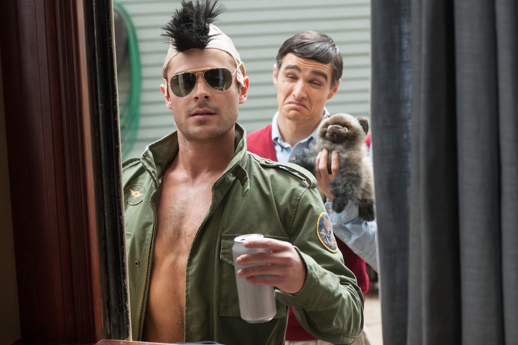 Zac Efron Gets Shirtless And Lightly Hairy For Neighbors