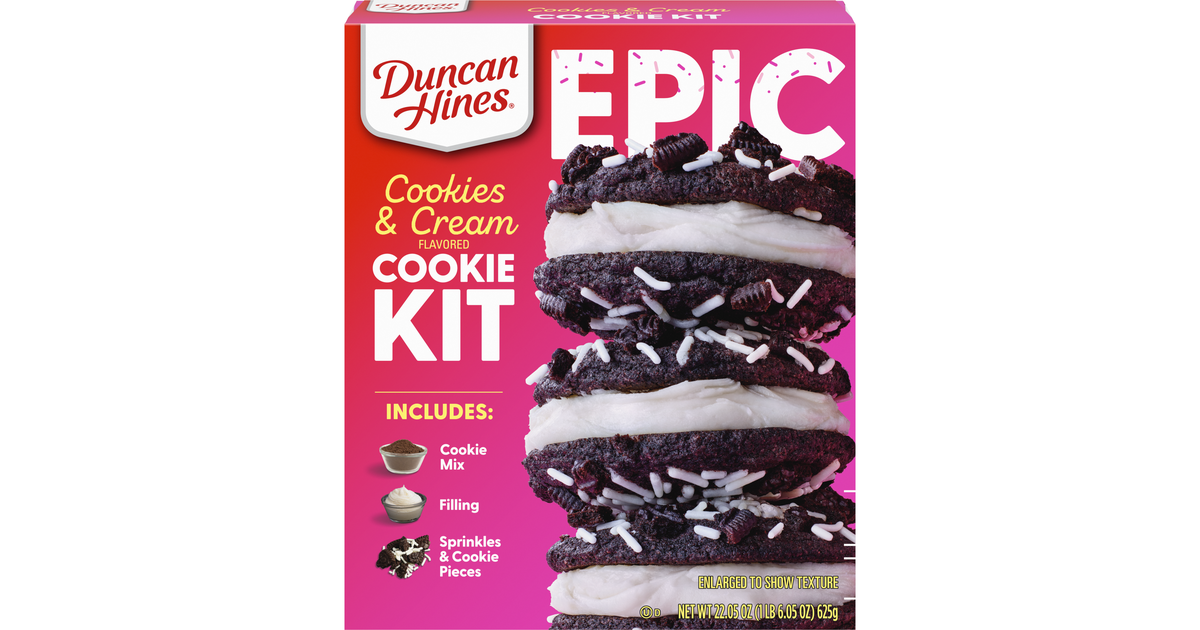 Duncan Hines Epic Cookies & Cream Cookie Kit Duncan Hines Fruity