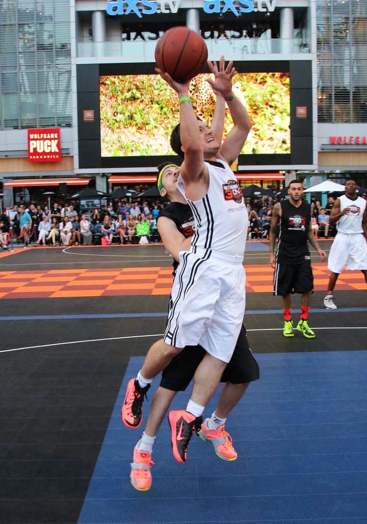 Josh Hutcherson put his skills to the test at his third annual Celebrity Basketball Game in LA on Friday.