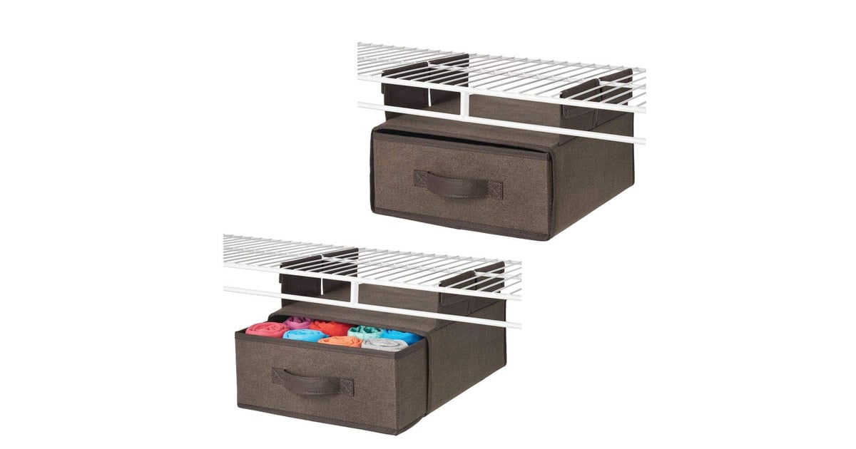 mDesign Hanging Bin Box Best Dorm Closet Organizers POPSUGAR Home