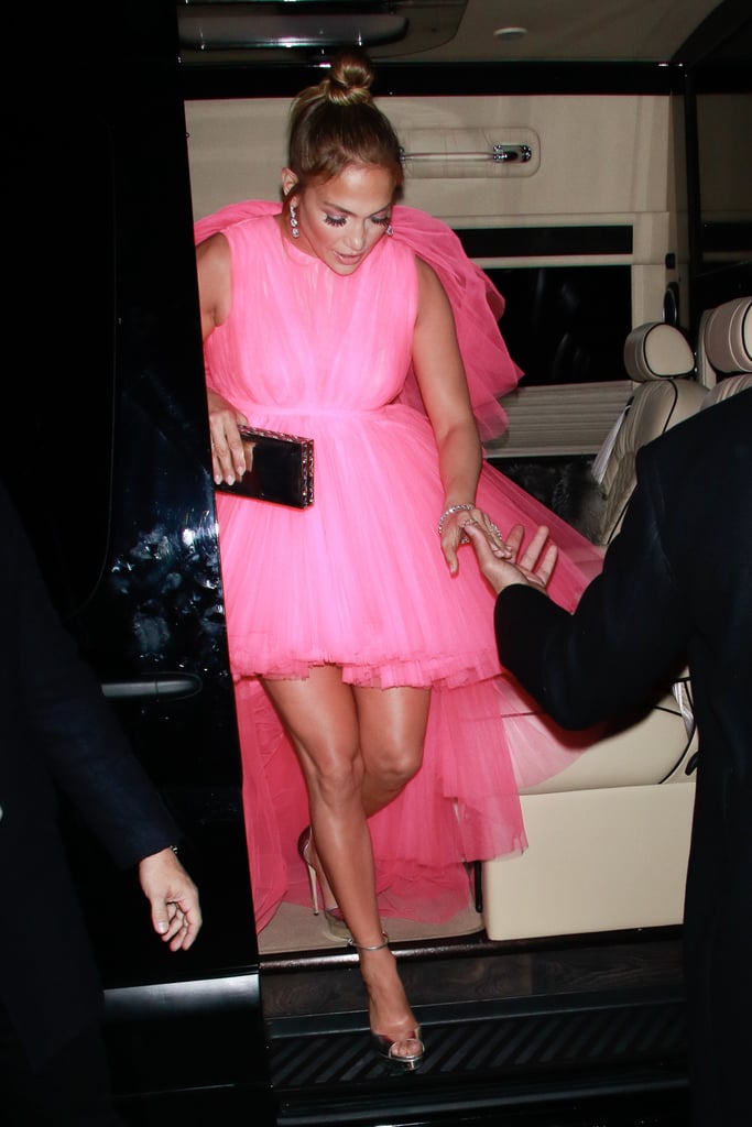 Jennifer Lopez's Hot-Pink Dress at the Second Act Premiere 2018