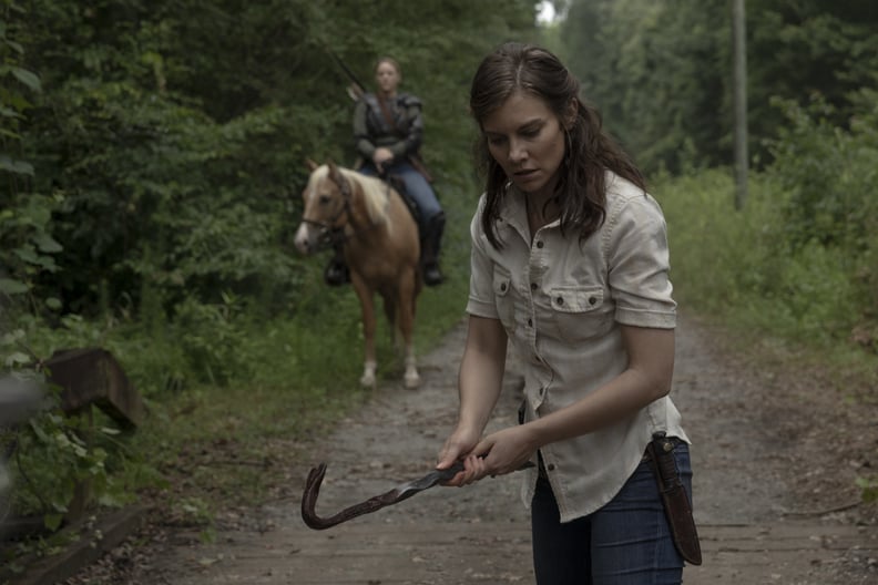 Lauren Cohan as Maggie Rhee, Kerry Cahill as Dianne - The Walking Dead _ Season 9, Episode 5 - Photo Credit: Jackson Lee Davis/AMC