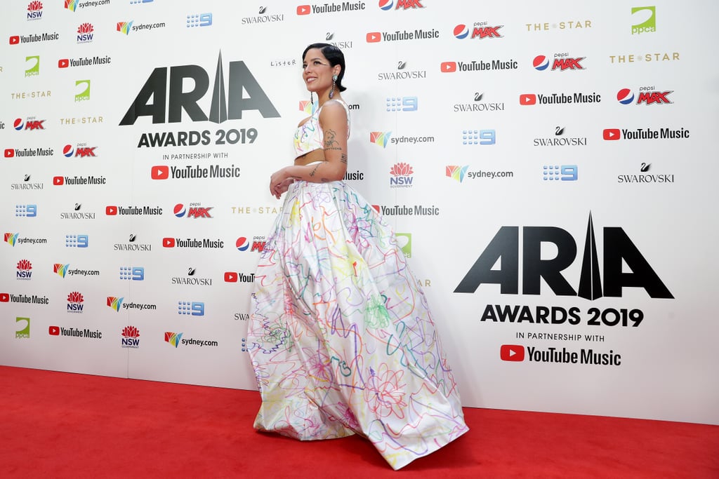 Halsey's Rainbow Dress at the 2019 ARIA Awards