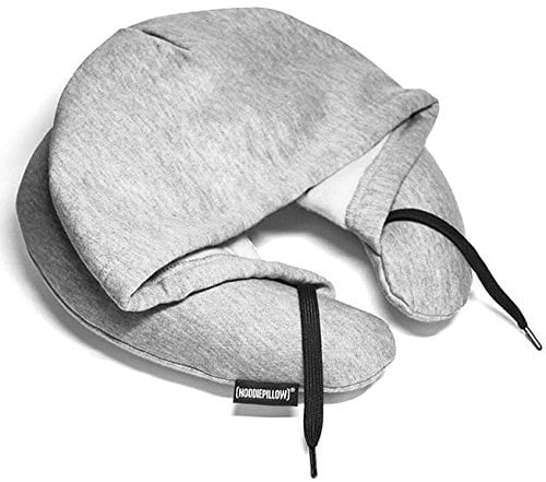 Inflatable Travel Hoodie Pillow