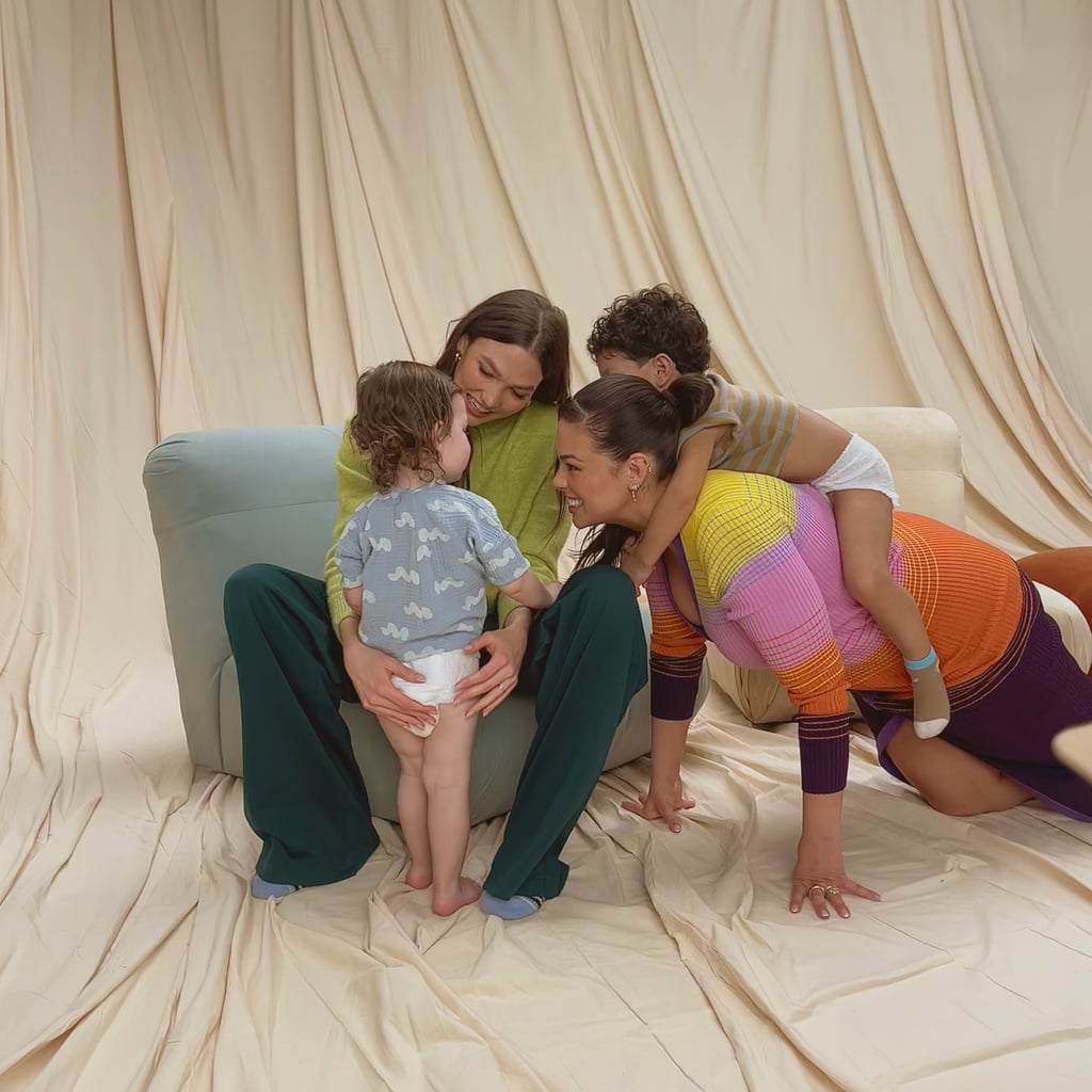 Moms Karlie Kloss and Ashley Graham on 