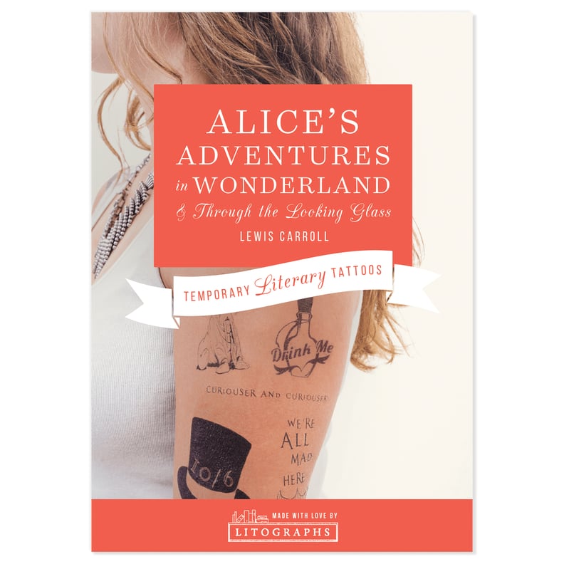 Litographs Alice's Adventures in Wonderland Temporary Tattoos