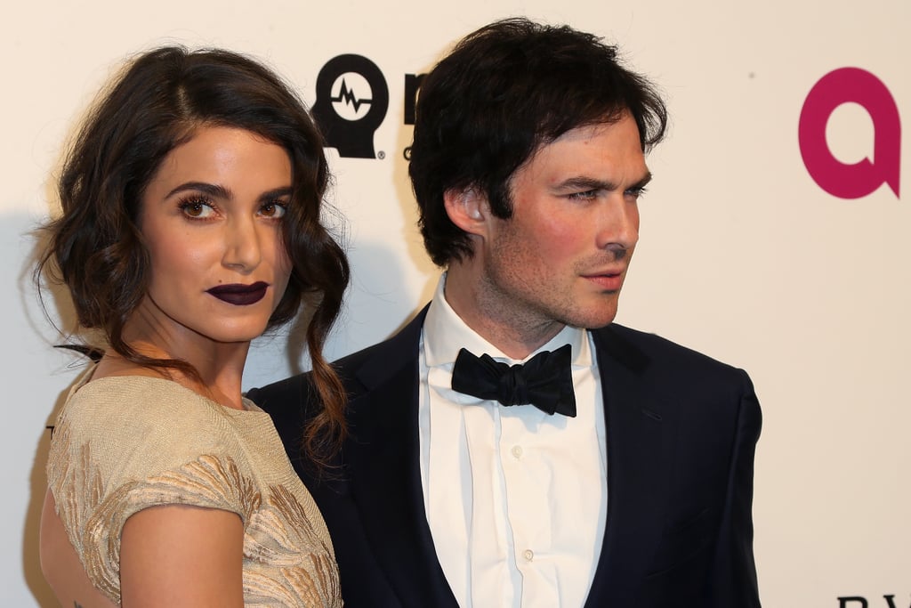 Nikki Reed and Ian Somerhalder at Elton John's Oscars Party