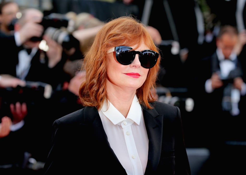 Susan Sarandon Was All About the Shade in Her Dark Sunglasses