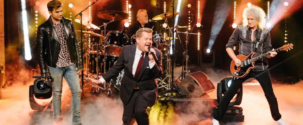 James Corden and Adam Lambert Sing-Off With Queen Video 2017