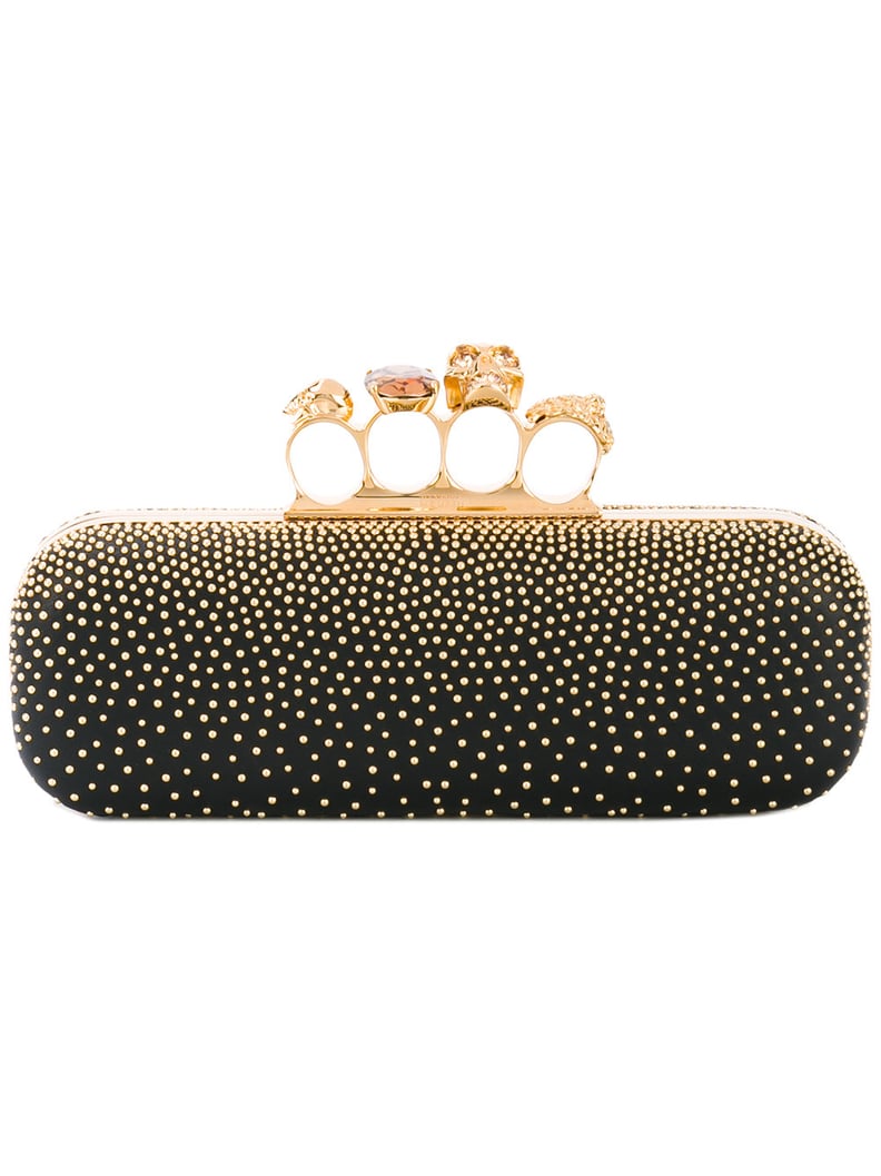 Alexander McQueen Studded Knuckle Box Clutch