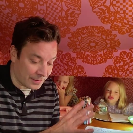 Jimmy Fallon’s Daughters Heckle Him on Tonight Show at Home
