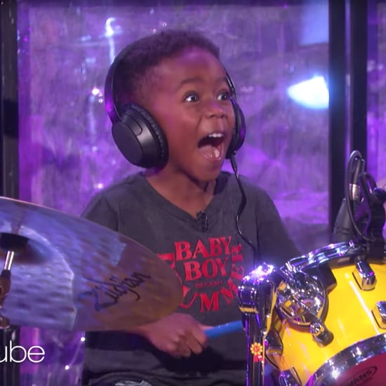 Lenny Kravitz Surprises Little Kid Drumming Video