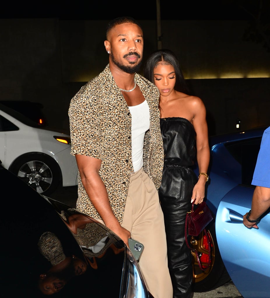 Lori Harvey Wears Celine Jumpsuit Out With Michael B. Jordan