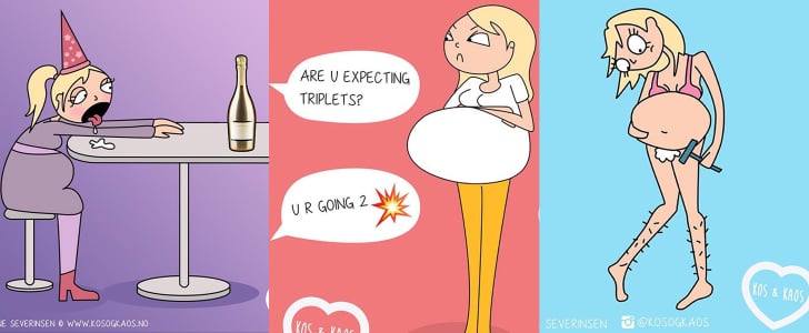 Funny Illustrations of Pregnancy Struggles | POPSUGAR Family
