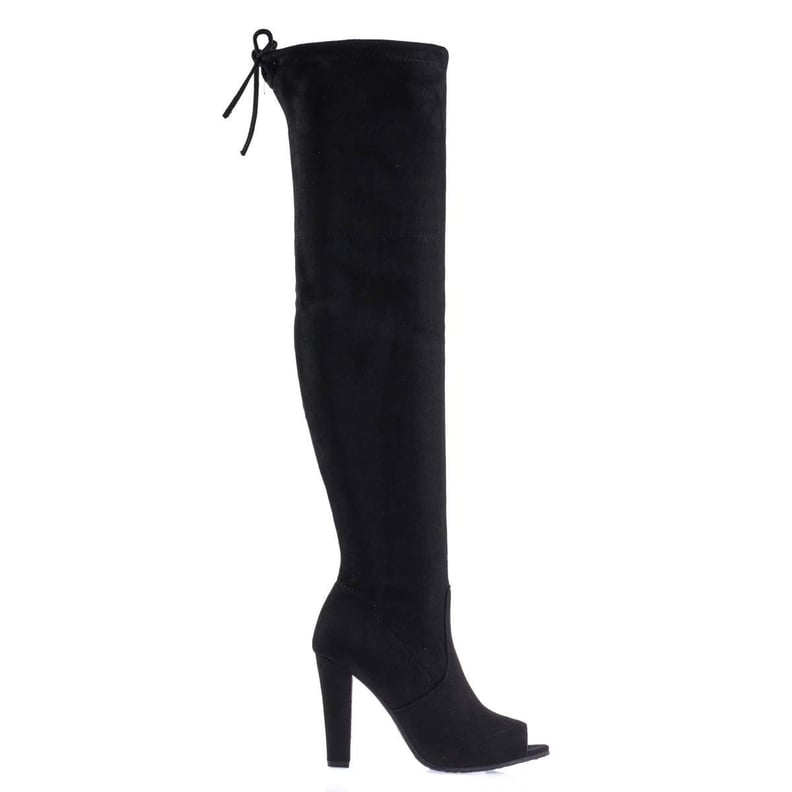 Forever Link Over Knee Thigh High Boots w Peep Toe