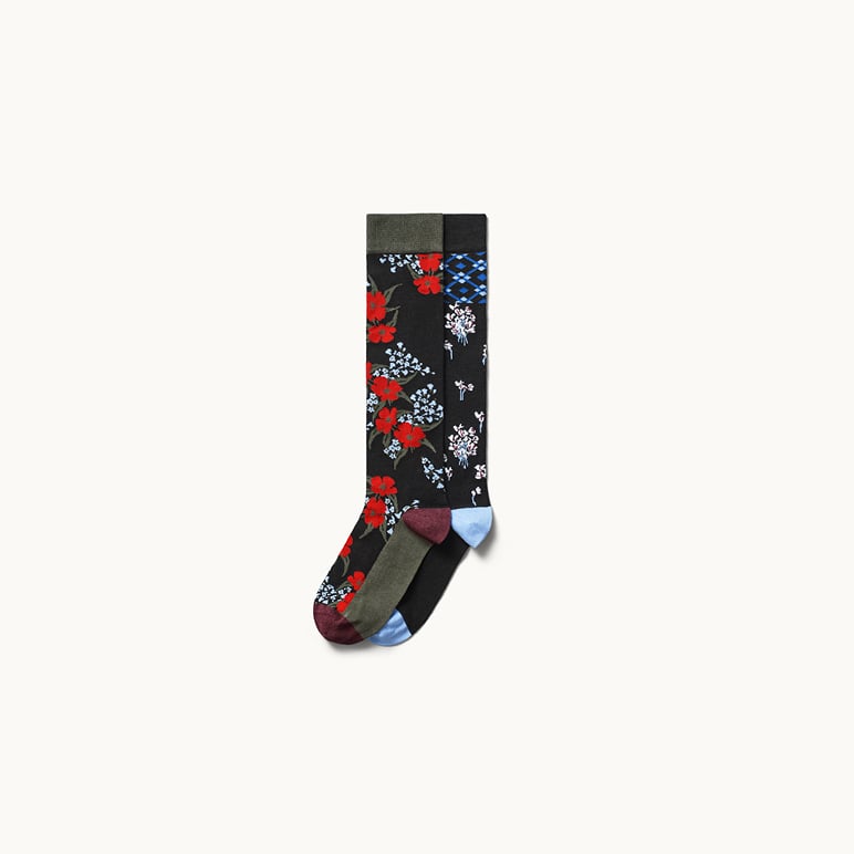 Floral Knee Socks