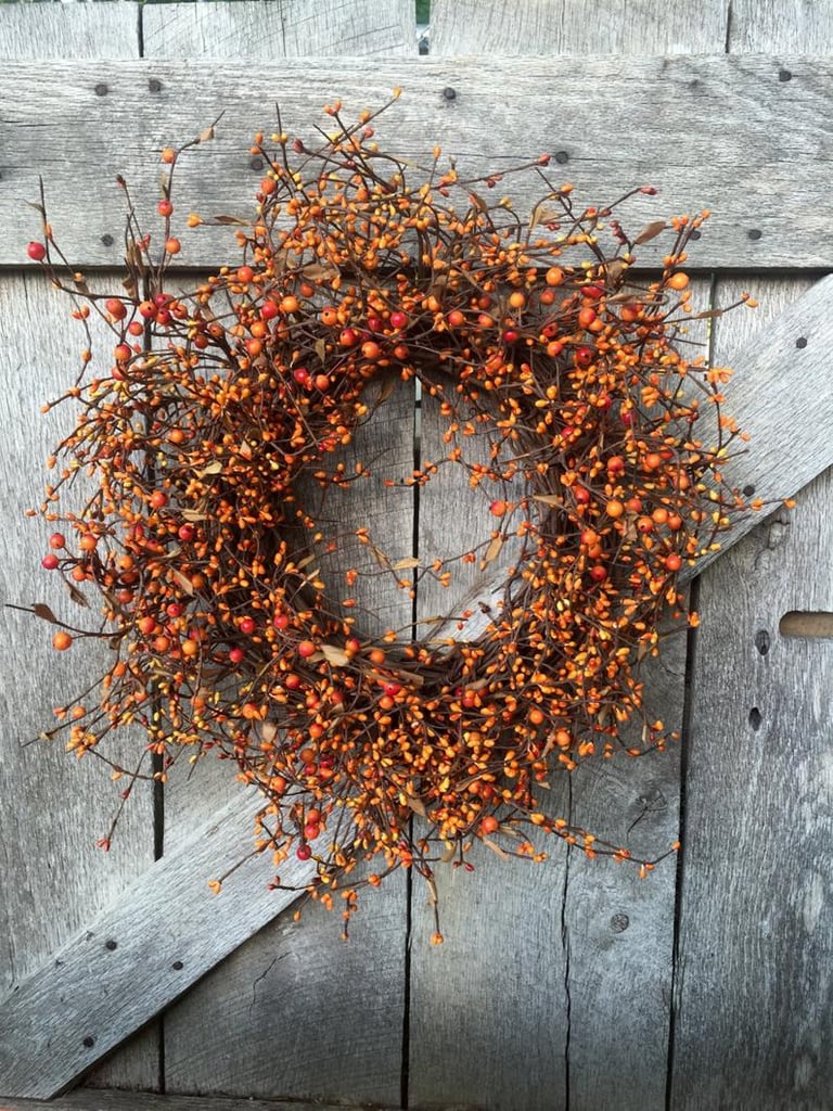 Orange Pip Berry Wreath