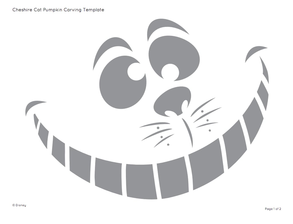 cheshire-cat-best-free-disney-pumpkin-stencils-popsugar-smart