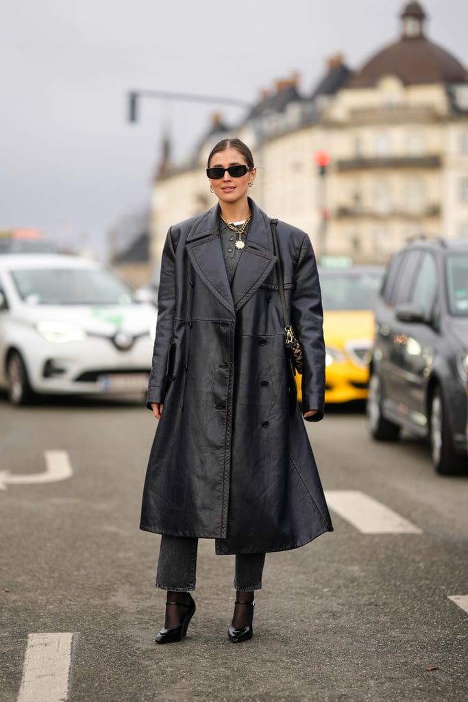 Look Back at Copenhagen Fall 2023 Fashion Week Street Style: Leather Layers