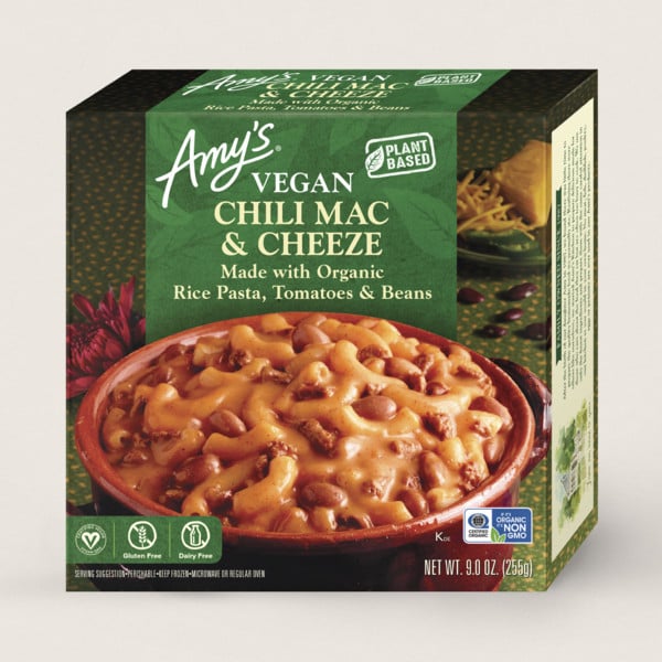 Amy’s Vegan Chili Mac and Cheeze