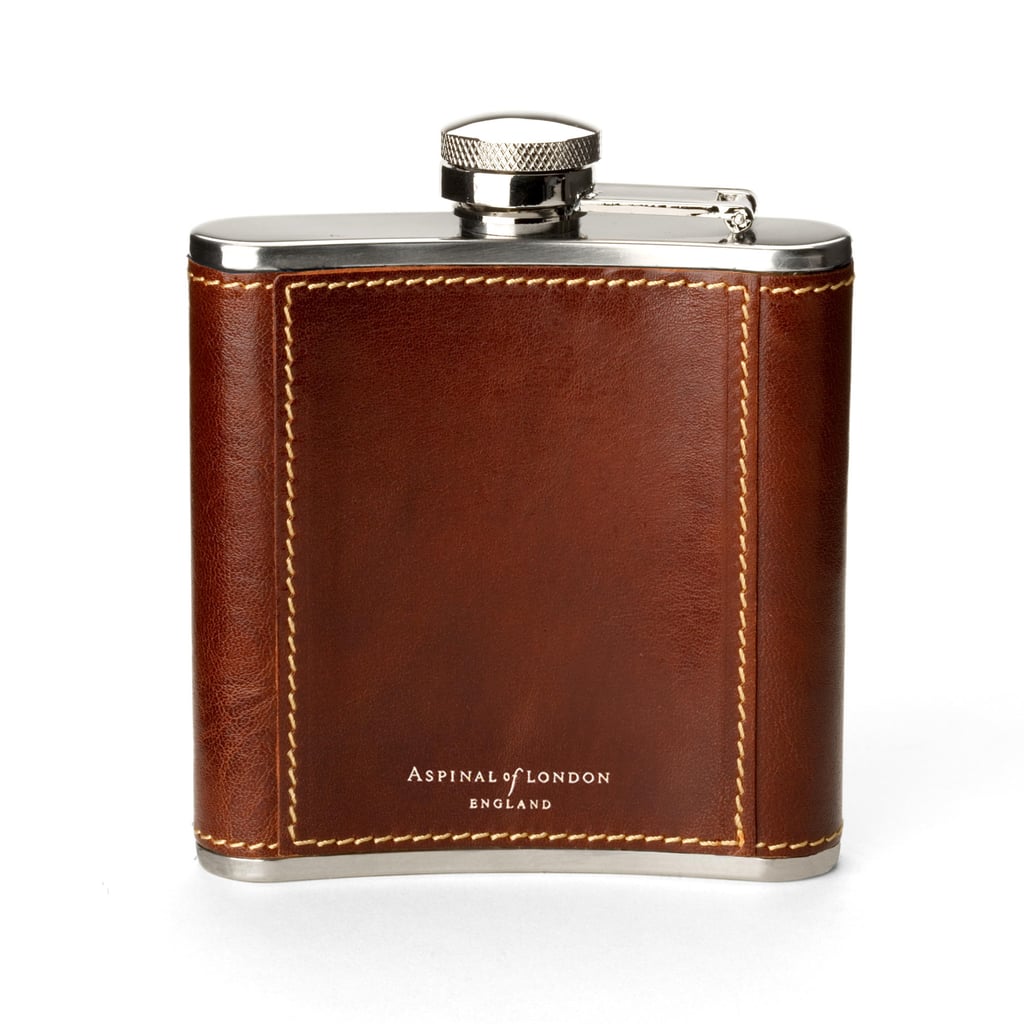 Aspinal of London Classic 5oz Leather Hip Flask