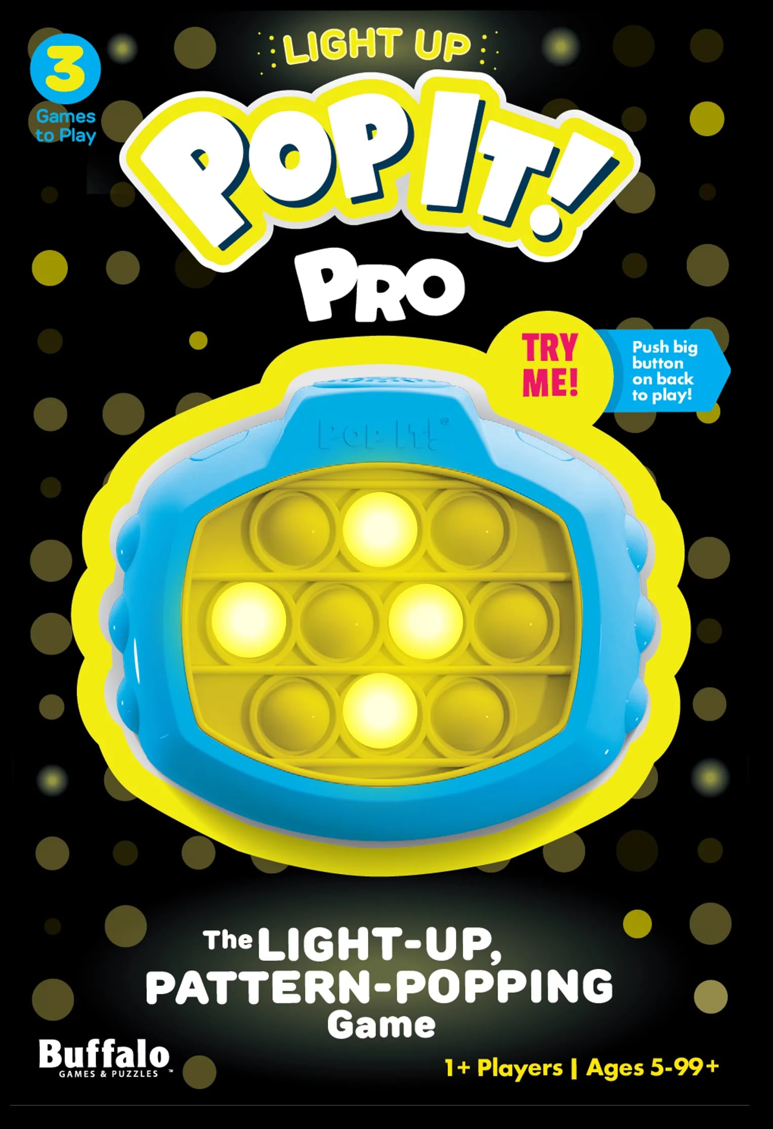 Buffalo Games Pop It! Pro Light-up Fidget Toy : Target