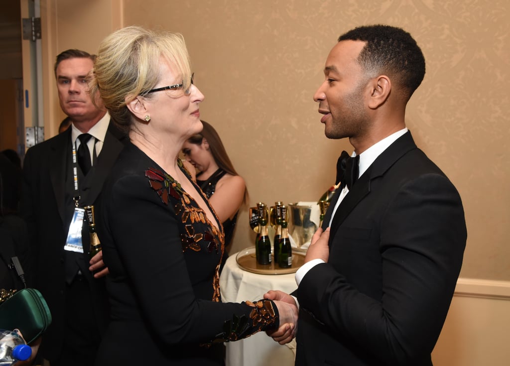 Pictured: John Legend and Meryl Streep