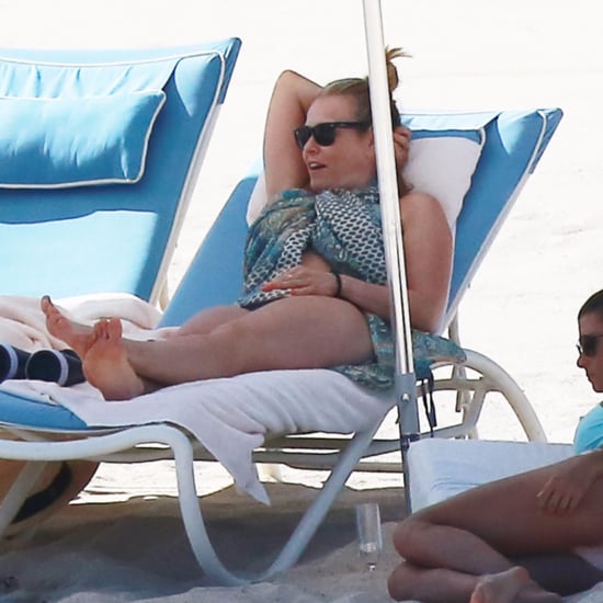 Chelsea Handler Wears Underwear on Beach March 2016
