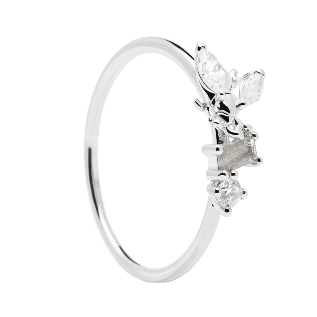 PDPaola Revery Silver Ring | Gwen Stefani's Mixed-Shape Diamond Wedding