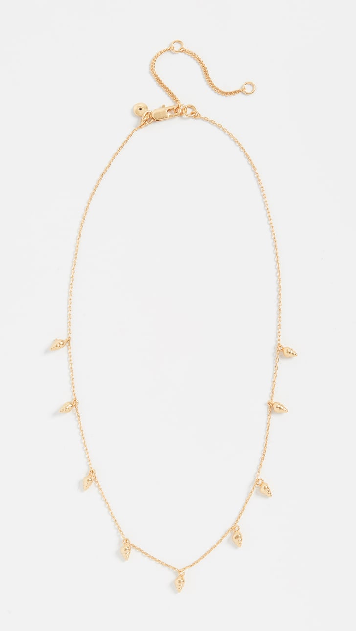 Madewell Delicate Tiny Shell Necklace Gold Jewellery Will Never