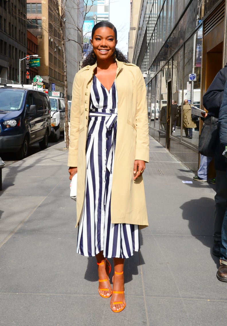 Striped Dress and Coat