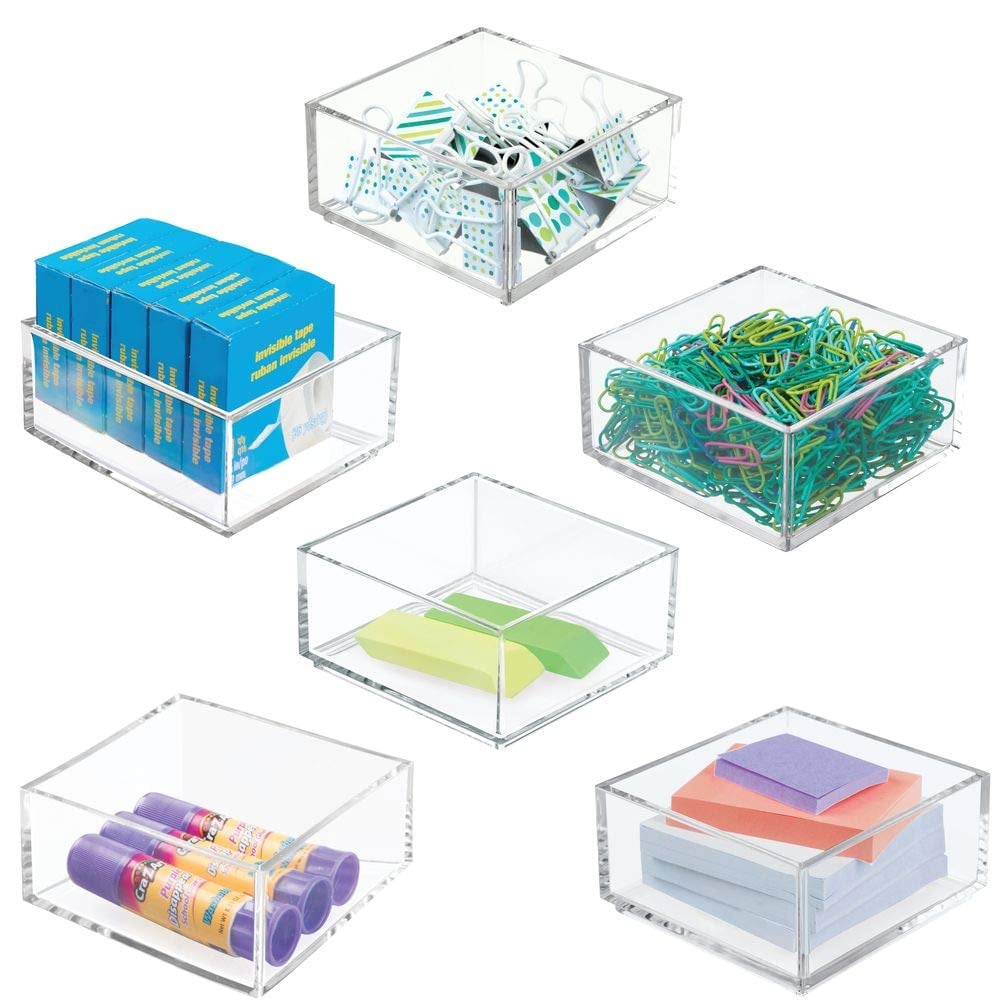 Stackable Organizers: mDesign Plastic Stackable Drawer Organizers