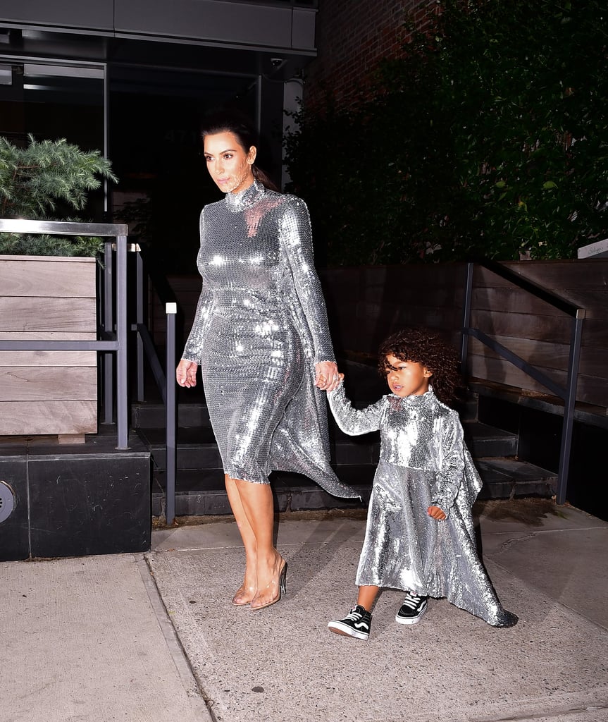 Kim Kardashian and North West Out in NYC September 2016