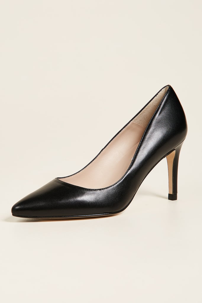 lk bennett floret black patent