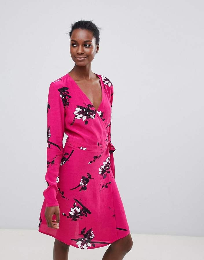 Vila Floral Wrap Dress