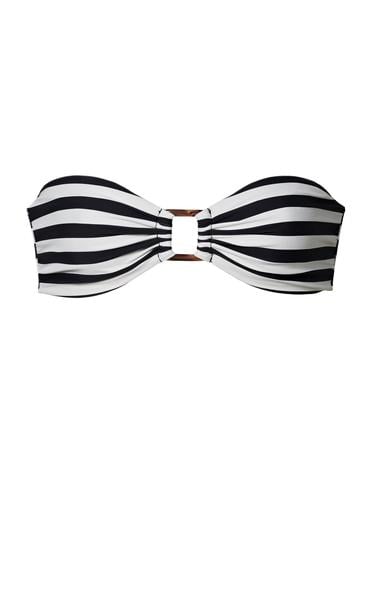 Anemos The Tortoise Bandeau Top in Thin Stripe Print